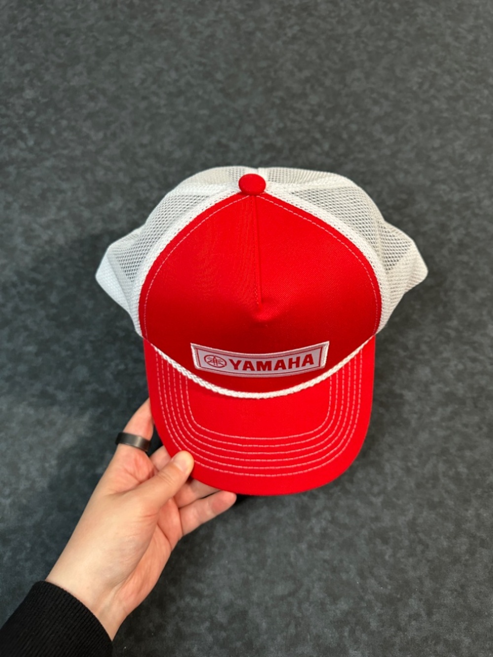 Yamaha Red and White Foam Front Rope Trucker Hat - Picture 2 of 6